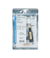Smartkeeper BL04PKGY Bloqueador de puerto + clave USB Tipo B Beige Plástico 1 pieza(s)