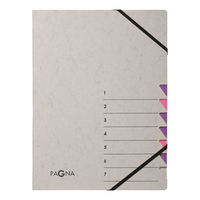 Pagna 44307-10 separador Gris, Púrpura Cartón A4