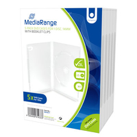 MediaRange BOX30-T cd/dvd táska DVD tok 1 lemezek Átlátszó
