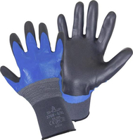 Showa 4702 Handschutz Workshop gloves Schwarz, Blau, Grau Nitril,Nylon