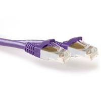 ACT FB2300 cable de red Púrpura 0,5 m Cat6a S/FTP (S-STP)