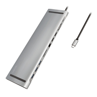 LogiLink UA0373 Notebook-Dockingstation & Portreplikator Kabelgebunden USB 3.2 Gen 1 (3.1 Gen 1) Type-C Aluminium