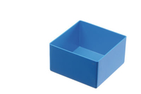 hünersdorff 624300 caja de almacenaje Plaza Poliestireno (PS) Azul