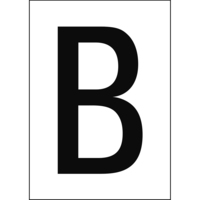 Brady NL7541A4WH-B etiket Rechthoek Permanent Zwart, Wit 1 stuk(s)