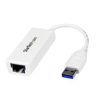 Adaptateur Réseau USB 3.0 vers RJ45 Gigabit Ethernet - 10/100/1000Mbps - Blanc