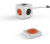 Allocacoc PowerCube Remote Extended + Remote elektromos elosztó 1,5 M 4 AC kimenet(ek) Narancssárga, Szürke, Fehér