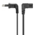 Manhattan Voedingskabel met haakse stekker, Europese 2-polige stekker (CEE 7/16 Europlug) naar C7-connector (figuur-8), 2 m, 2,5 A, zwart, netkabel, levenslange garantie