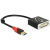 DeLOCK 62737 video kabel adapter 0,2 m DVI-I Zwart