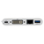 Tripp Lite U444-06N-DGU-C USB-C Multiport Adapter, DVI, USB 3.x (5Gbps) Hub Port, Gbe and PD Charging, White