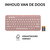 Logitech Pebble Keys 2 K380s toetsenbord RF-draadloos + Bluetooth AZERTY Frans Roze