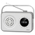 Sencor SRD 3200 W rádió Hordozható Digitális Fehér