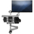 StarTech.com Wall Mount Workstation - Articulating Standing Desk w/ Ergonomic Height Adjustable Monitor Arm & Padded Keyboard Tray - 34" VESA Display - Foldable Wall Mounted Sit...