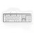 Hama KC-700 keyboard USB QWERTZ German Silver