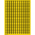Brady 101804 öntapadós címke Téglalap alakú Sárga 8100 dB