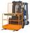 Arbeitsbühne für Gabelstapler Typ SIKO, 1115x1200x1890mm, zul. GG 300kg, Orange