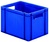 EURO Stapelkasten aus PP, TK400x300x270, Boden und Wände geschlossen, Farbe Blau