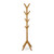 Relaxdays Garderobenständer Bambus, Jackenständer mit 8 Haken, HBT 181,5 x 53 x 53 cm, Standgarderobe in Baumform, natur