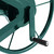 Relaxdays Schlauchtrommel, Stahl, für 60 m Schlauch, 2 Klickkupplungen, Wandschlauchhalter HBT: 42 x 53 x 46 cm, grün