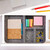 Relaxdays Schubladen Organizer Filz, Ordnungssystem Schreibtisch, HxBxT: 6,5 x 40 x 30 cm, 4 Fächer, Filzkorb, Farbwahl
