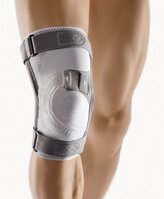 Bort Asymmetric Plus Knie- Bandage links silber Gr.L