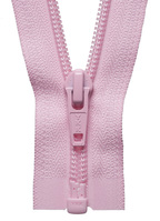 Nylon Open End Zip: 56cm: Mid Pink