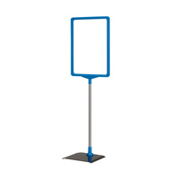 Tischaufsteller / Kundenstopper / Plakatständer „Serie A” | kék, hasonló mint RAL 5015 fekete / kék DIN A4