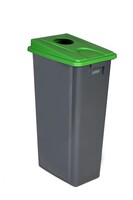 Probase Internal Recycling Bin - 60 Litre Capacity - Yellow Lid with Square Aperture