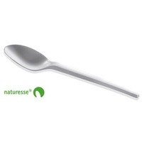 Posate in CPLA BIO bianco compostabile smart. Conf.50pz. Scatolificio del Garda cucchiaino dessert - N808