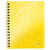 LEITZ Cahier à spirales WOW, 160 pages détachables A5, PP, jaune