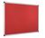 Bi-Office Maya Red Felt Notice Board Aluminium Frame 90x60cm