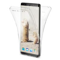 Samsung Galaxy Note 8 360 Grad Handy Hülle von NALIA, Rundum Silikon Cover Case Transparent