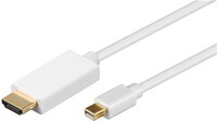 Mini DisplayPort > HDMI+ Kabel 2,0 Meter, Mini Displayport Stecker > HDMI+ A-Stecker