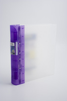 Guildhall GLX Ergogrip Ring Binder Polypropylene 8 Prongs Making 4 x 55mm Rings A4 Lilac (Pack 2)