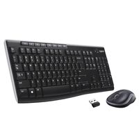 MK270 combo, Dutch/US Int. Wireless, Black Mouse and keyboard Toetsenborden (extern)