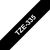 TZE335 12MM WHITE ON BLACK TAPE - MOQ 25 TZe-335, White Címke szalagok