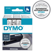 Etichette Dymo 1000 D1 9mm x7mt nero su bianco