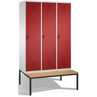 EVOLO cloakroom locker, with bench