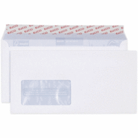 Briefumschläge Proclima Box C5/6 weiß Haftklebung Innendruck Fenster links 100 g/qm VE=500 Stück