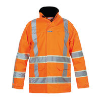 ITALIE HI VIS PARKA ORANGE XL