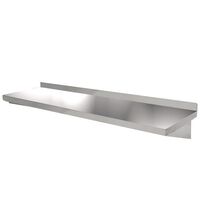 Stainless steel wall shelves