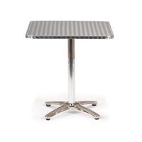 Aluminium bistro - Tables square pedestal table