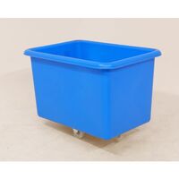 300L nestable plastic container truck - polypropylene base, light blue