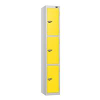 Pure silver body standard lockers with cam lock - 300 x 450mm