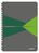 Leitz spirálfüzet, A5, kockás, 90 lap, "Office", szürke-zöld (E44980055)