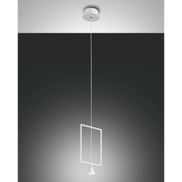 Fabas Luce SIRIO LED Pendelleuchte Länge 18cm, weiß