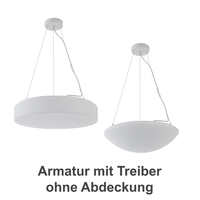 Armatur für LED Pendelleuchte ECO SERIE 7530, Ø 43,5cm, 38W, 3000K, 4600lm, IP20, TRIAC, weiß