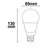 LED Retrofit G60, Ø 6.5cm / Länge 13cm, E27, 15W 2700K 1500lm 240°, nicht dimmbar, matt / weiß