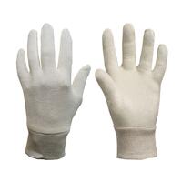 Pred Stockinette Large - Large Cream 100% Cotton Pred Stockinette Knit Wrist Glove (Pair)