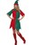 Disfraz de Elfo Verde y Rojo de Mujer para Navidad M