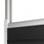 FlexiSlot® Tower "Slim" | light grey similar to RAL 7035 1850 mm marble black / grey 350 mm no